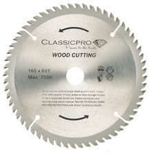 Image of TCT 165mm x 20mm/16mm Bore 60T Circular Saw Blade For Wood UK