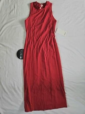Lululemon All Aligned Midi Dress DKRD Dark Red Women's Size 4
