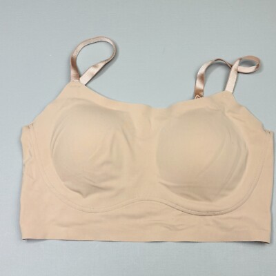 True & Co Bralette Bra Small Wire Free Lightweight Pull On Adjustable Strap