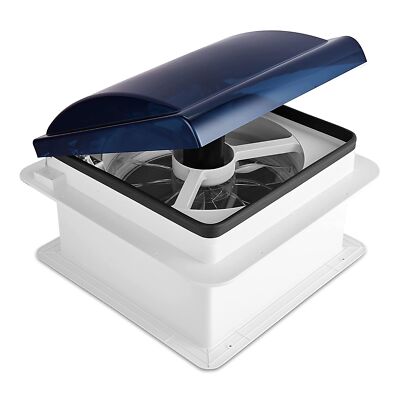 Hike Crew 14  Manual RV Roof Vent Fan with Reversible Airflow Button