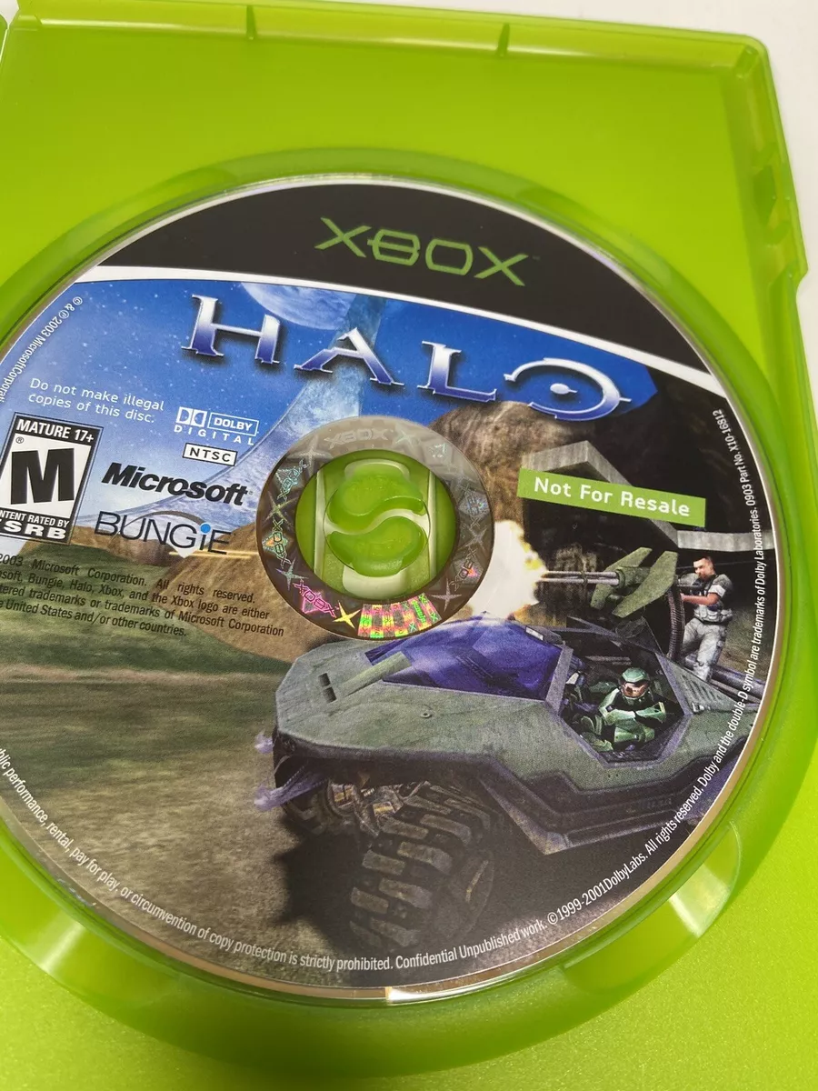 Halo: Combat Evolved Xbox Not For Resale Edition