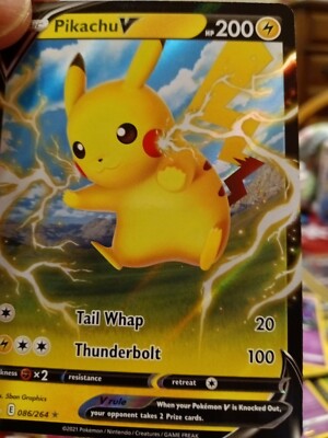 Pokémon TCG Pikachu V Fusion Strike + 20 random cards | eBay