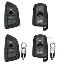 Black Silicone Key Fob Cover Case Shell For Bmw 2 3 5 6 7 Series X1 X2 X3 X5 X6