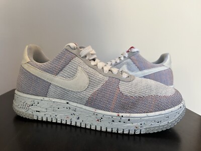 NIKE AIR FORCE CRATER FLYKNIT Wolf Grey Gym Red