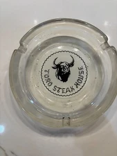 Toro Steak House Ash Tray 4.5" Glass 3 cigarette holders