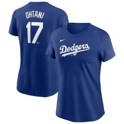 Dodgers Shohei Ohtani Name & Number T-Shirt Women's M | eBay