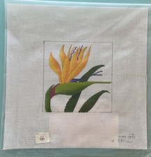 Bird of Paradise, Hand painted needlepoint canvas, New 14 Count