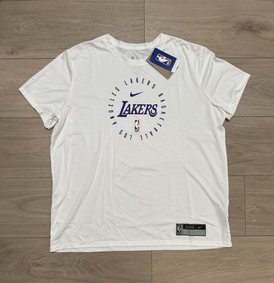 lakers team issued Size XL WOMEN Authentic Nike Warmup Jersey Shirt Long Sleeve