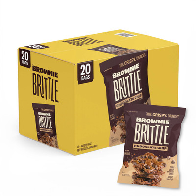 Brownie Brittle   Original Chocolate Chip Thin and Crispy Sweet Snacks (Pack ...