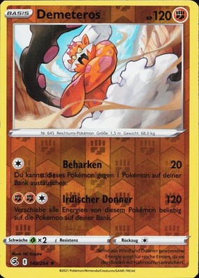 Demeteros Holofoil Holografisch Selten Fusions Angriff 148 NM
