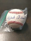 Hank Aaron Autograph Official National League Baseball PSA DNA Braves 66382