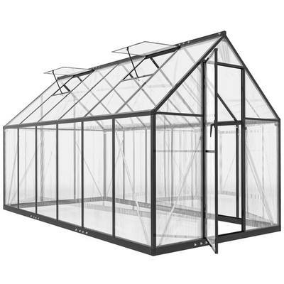 #ad Polycarbonate Greenhouse with Swing Door Aluminum Walk in Greenhouse $369.99