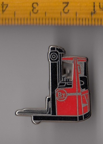 enamel BT Fork Lift Industrial pin badge