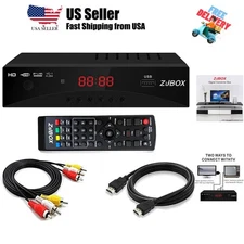 Digital TV Converter Box, ATSC Tv Tuner - for Analog HDTV Live 1080P with Rec...