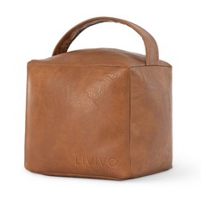 Livivo Faux Leather Weighted Door Stop Cube