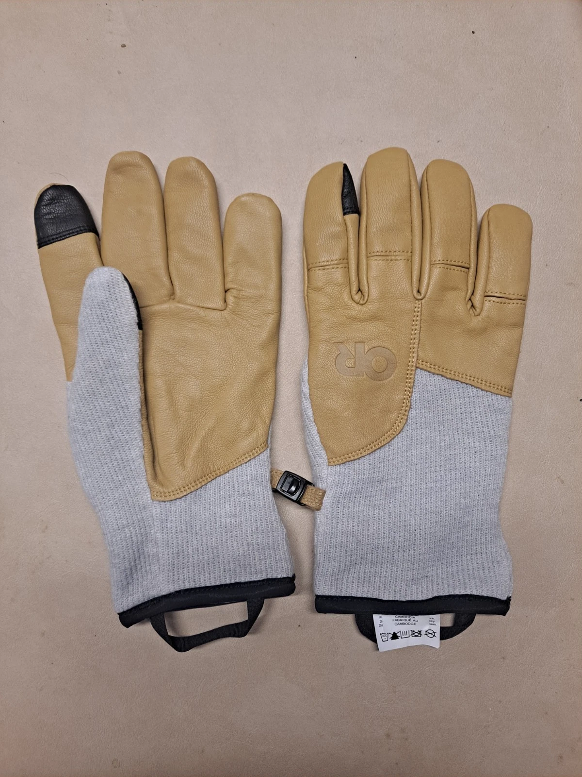 Outdoor Research Women's Flurry Driving Glove Grey Heather Size Large