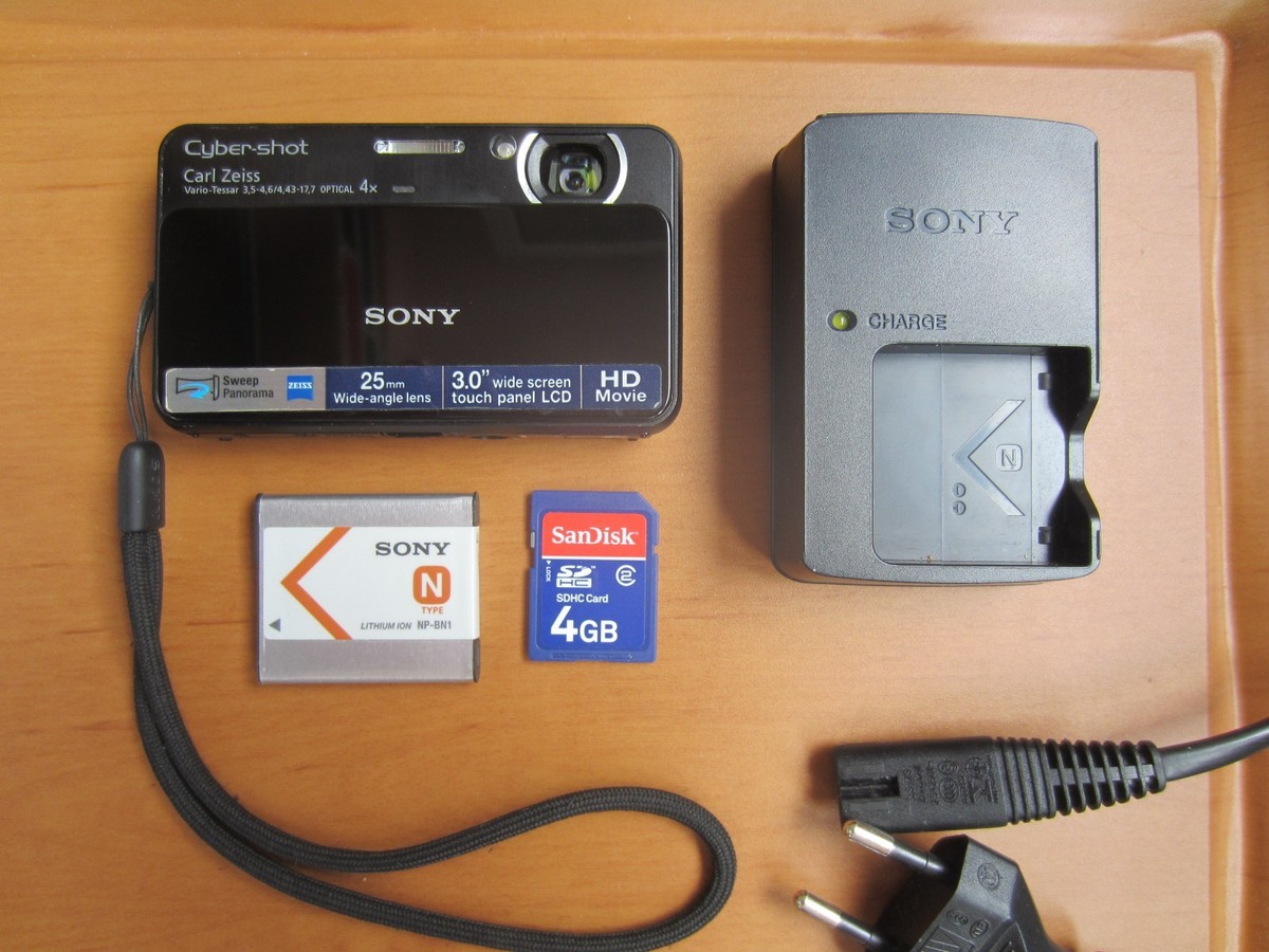 Sony Cyber-Shot DSC-T110 16.1Mp Digital Camera+Memory card Black