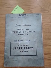 Jones Shipman 540 Hydraulic Surface Grinder Spare Parts Catalogue