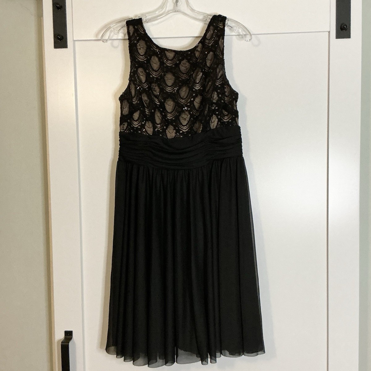 JH Jessica Howard Evenings Sz 8 Sleeveless A-line Black Dress Formal  Whimsigoth | eBay