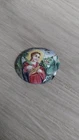 RARE SMALL MINIATURE ENAMEL ON COPPER XVIIth Religion