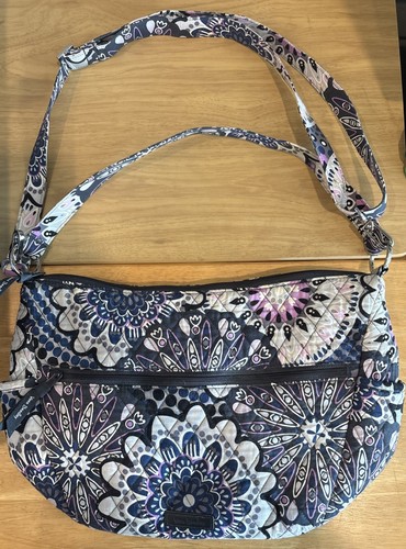 Vera Bradley Mimosa Medallion Quilted Shoulder Bag Set w/ Two Straps USED