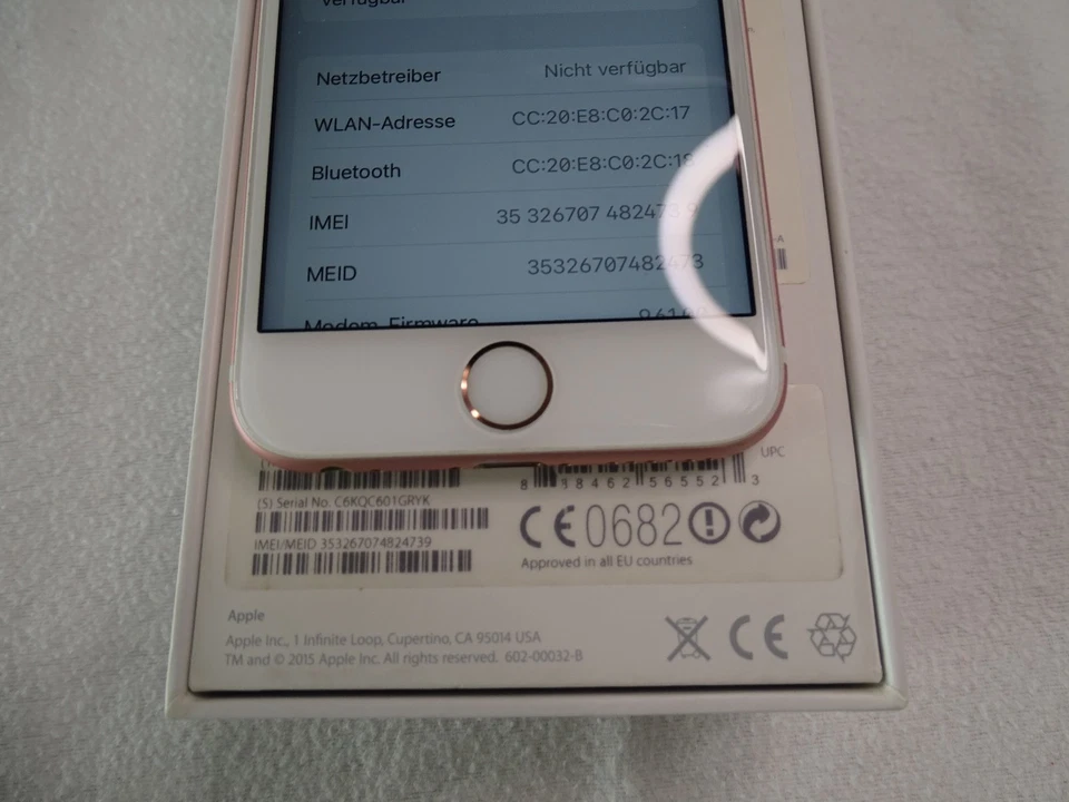 Apple iPhone 6s 128G Roségold! TOP ZUSTAND! Ohne Simlock! Einwandfrei! OVP! iOS! - Bild 3 von 4