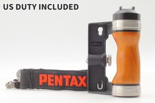  MINT Pentax Wood Hand Grip  Neck Strap for 67 6x7 67II Film Camera From JAPAN