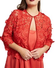 ✨MARINA RINALDI LACE JACKET MACRAME' MR 29= IT58, DE50, FR54, GB24