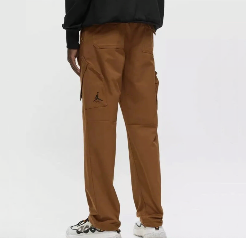 Jordan Essentials Chicago Mens Cargo Pants Trousers Loose Brown M L XL