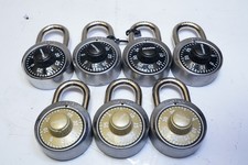 READ Lot of 7 Master Lock 1525-V638 Combination Padlock w/ Override Ships FREE