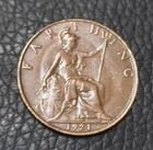 1921 George V Farthing — photo from another recent sale