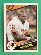 Dexter Manley 1984 Topps Football Card #383 - Washington  Defensive End