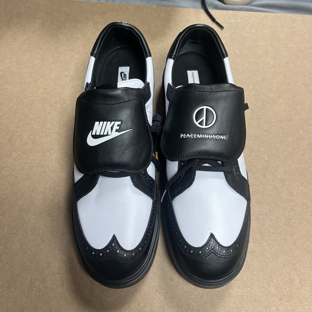 Nike G-Dragon x Kwondo 1 Yin-Yang Mens Size 12 Black White Leather