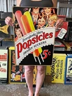 Vintage Style Metal Sign Everybody Likes Popsicles 16x24