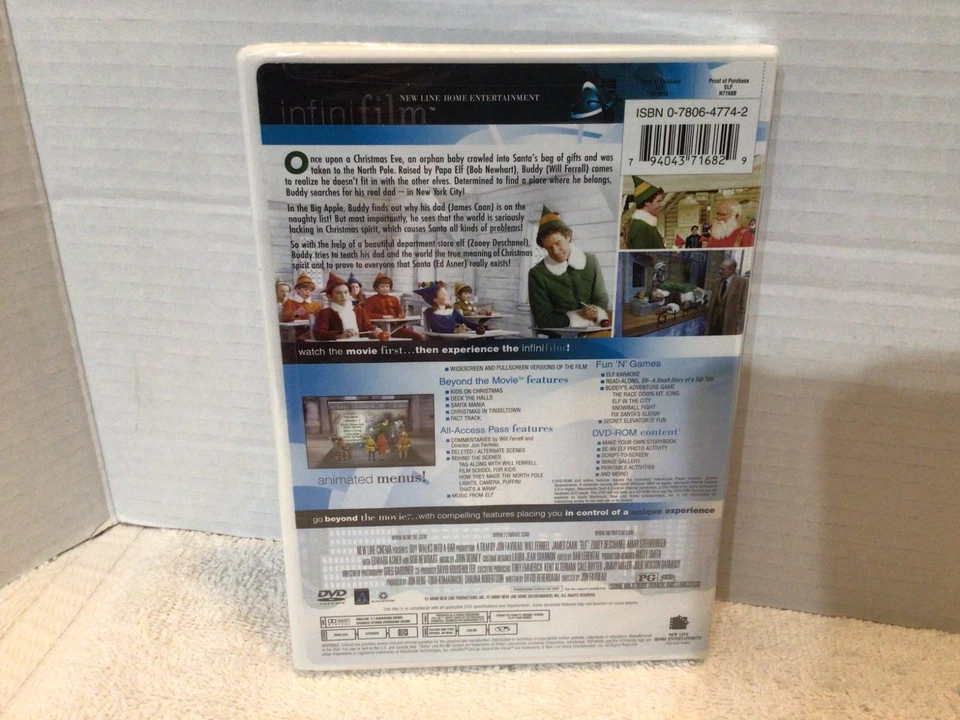 Elf DVD Will Ferrell NEW SEALED - Image 2 of 4