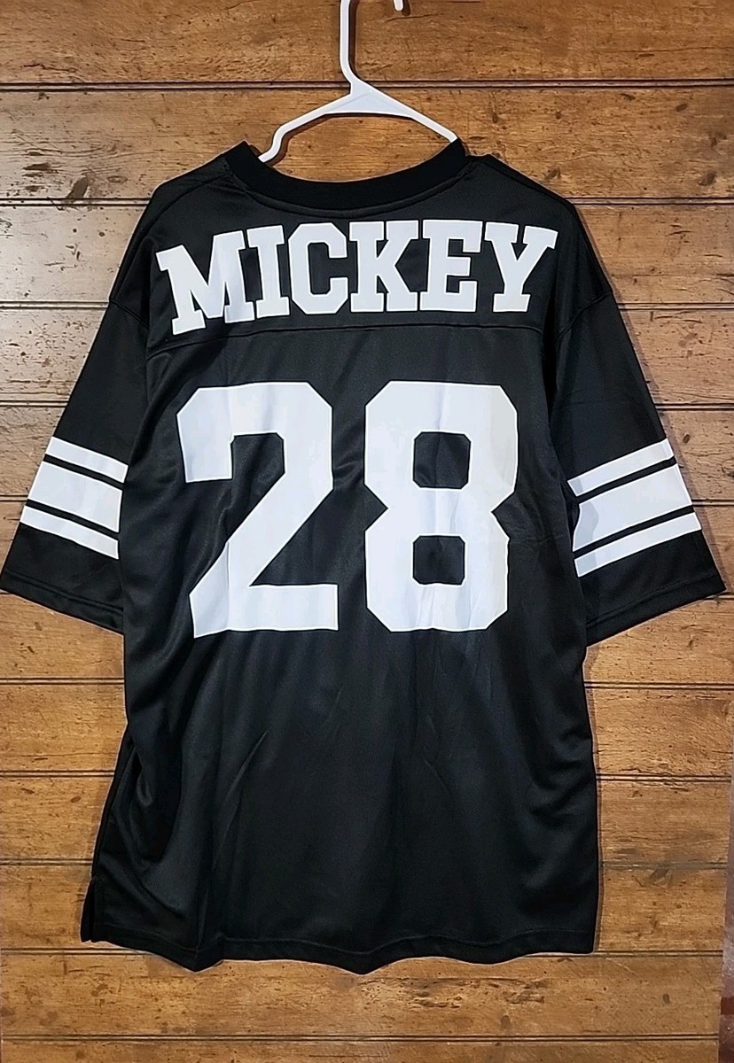 NEFF Disney Mickey Mouse Size XL Football Jersey Black/White. NWT