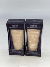 (2)TarteAmazonian Clay 16hour Full Coverage Foundation 26N Light-mediumneut0.5oz