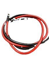 Set Of 2, 2 AWG Gauge Copper Battery Cables, Power Wire Car, Marine