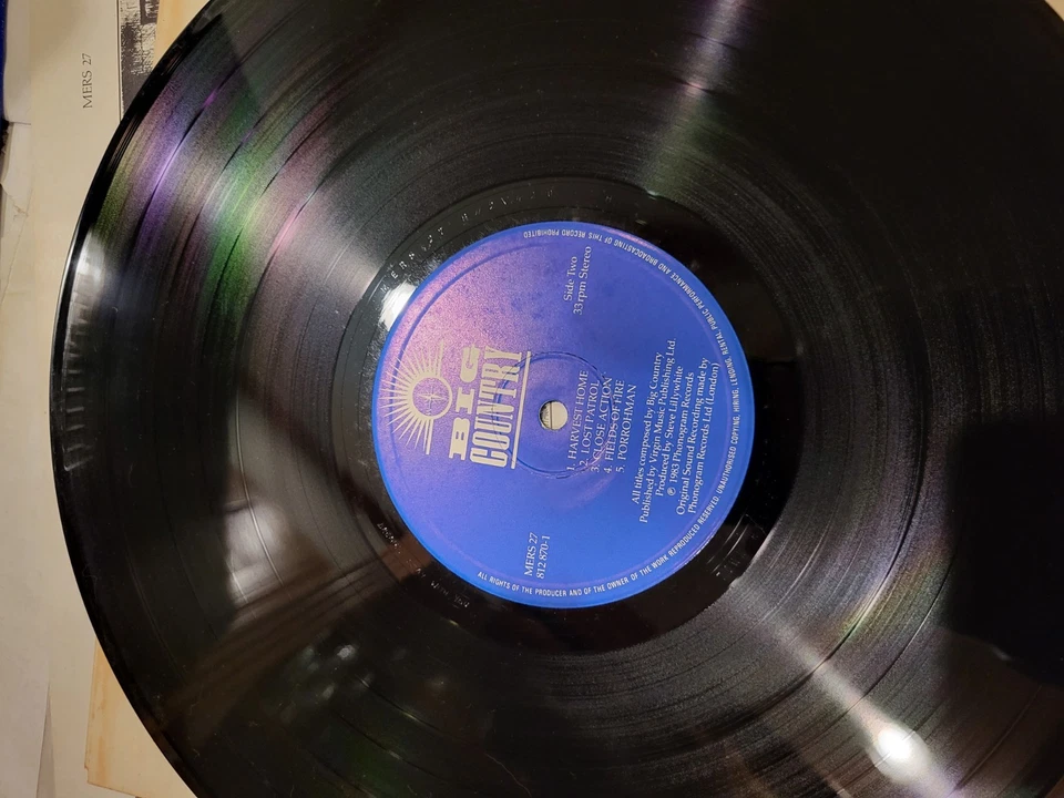 Big Country – The Crossing LP Mint Vinyl NM Cover + Insert & Poly Sleeve 8120870 - Image 4 of 4