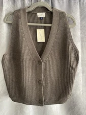 Women's Button-Front Sweater Vest - Universal Thread Size XXL