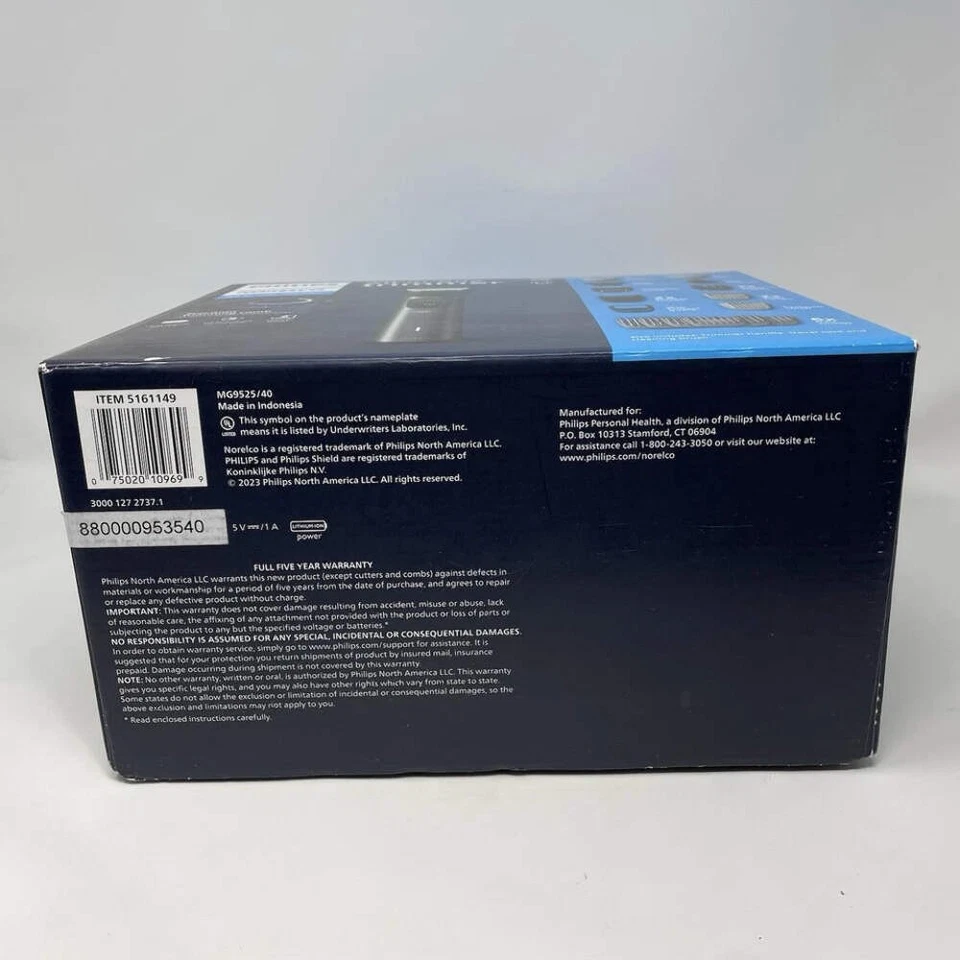 Philips Norelco All In One Trimmer 24 Tools & Accessories Head Face Body Wet Dry - Image 4 of 4