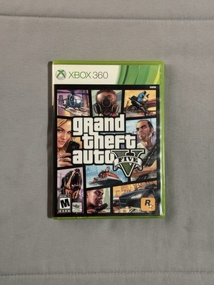 Grand Theft Auto V GTA 5 (Microsoft Xbox 360, 2013) Complete with Map & Manual