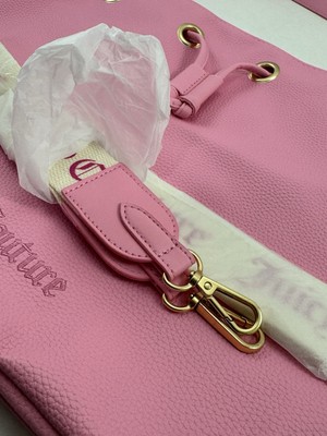 Juicy Couture Pink Drawstring Crossbody Bucket Design Nwot Juicy Couture Pink Drawstring Tote Bucket Bag Hobo Purse  main image 4