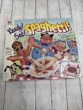 Vintage Milton Bradley READY! SET! SPAGHETTI Pasta Board Game 1989 INCOMPLETE
