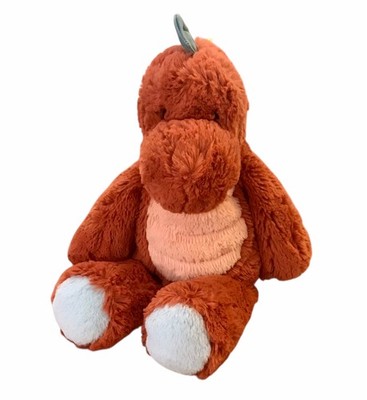 Mary Meyer Dinosaur Plush Marshmallow Red Orange Stegosaurus Soft Cute 13 