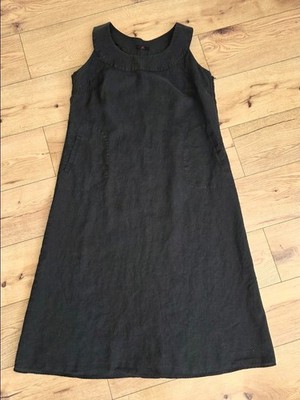 Emilia Lay Kleid 100% Leinen Sommer A-Linie Gr. XXL