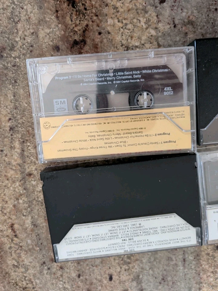 Lot 4 Christmas Holiday Cassettes Beach Boys, Elvis Presley, Mathis, A Williams+ Foto 3 de 4