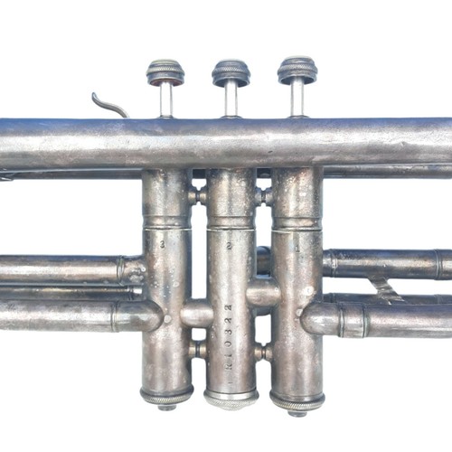 Vintage Windsor Trumpet Elkhart Ind. Serial # R10322 w Denis Wick Precision Mute - Picture 8 of 12
