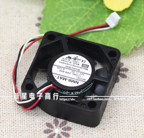 NMB 1204KL-04W-B59 Wired Router Cooler Cooling Fan 12V 0.12A 3Pin 0.96W 30 x10mm - Afbeelding 7 van 8