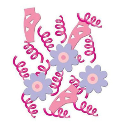 BALLET birthday party table CONFETTI TuTu Much Fun dance shoes ballerina